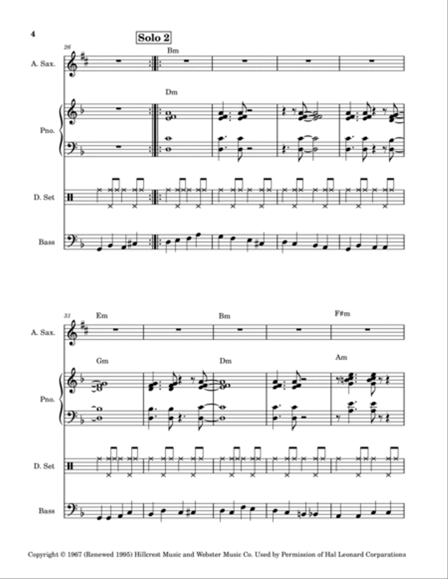 Theme From Spider Man Small Ensemble scores gallery preview page 4