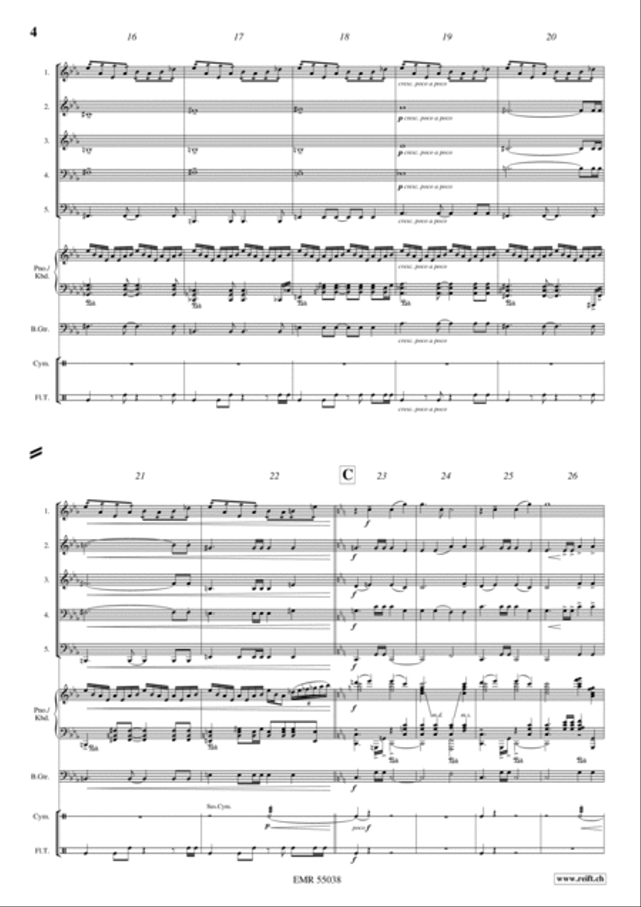 Five Pieces From Kingdom Come: Deliverance Brass Quintet scores gallery preview page 3