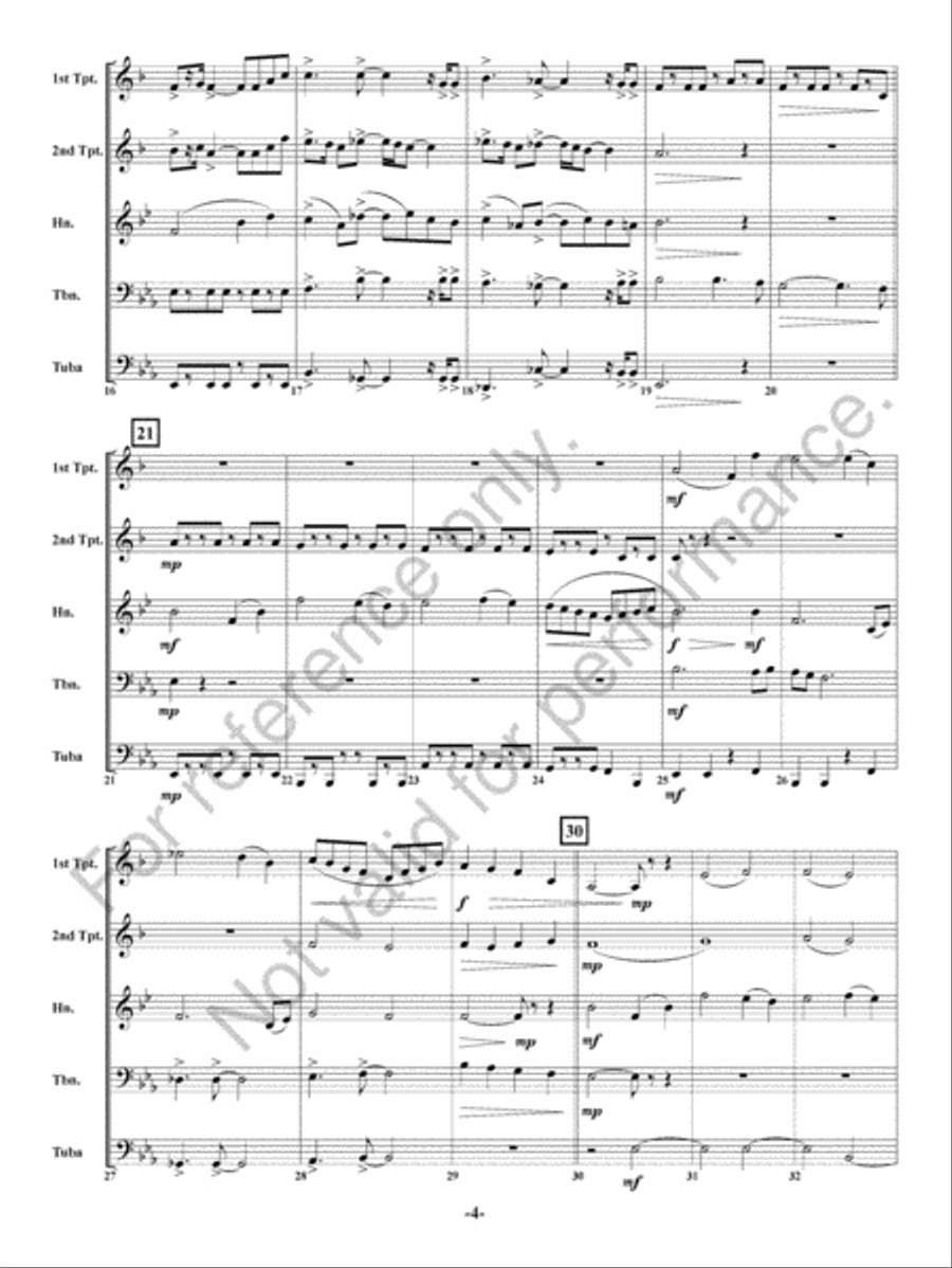 Hero Brass Quintet scores gallery preview page 5