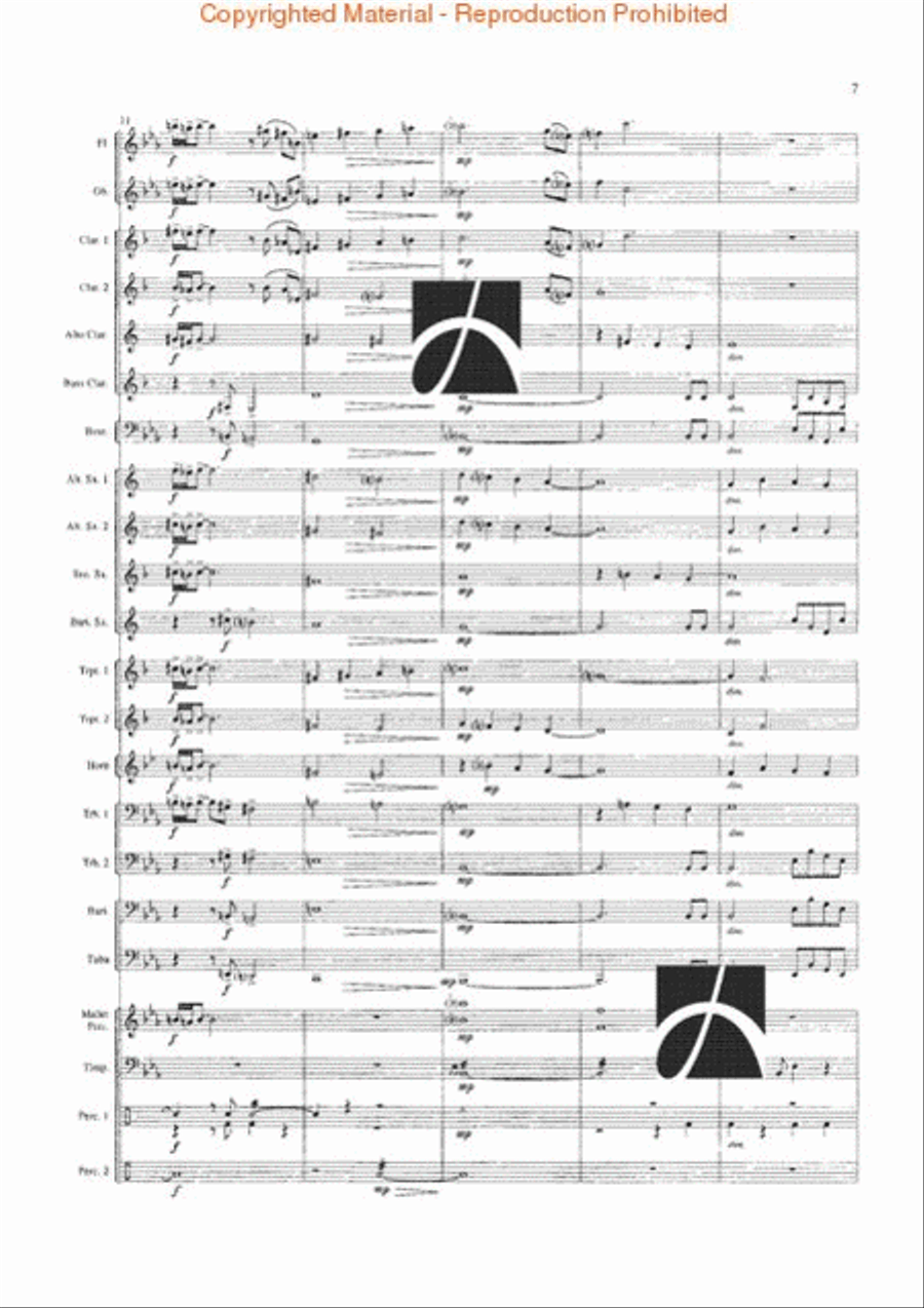 Blue Mountain Saga Blue Mountain Saga Concert Band scores gallery preview page 4