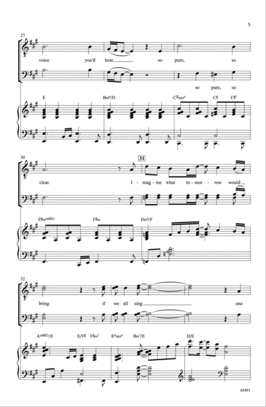 One Song Choir scores gallery preview page 4