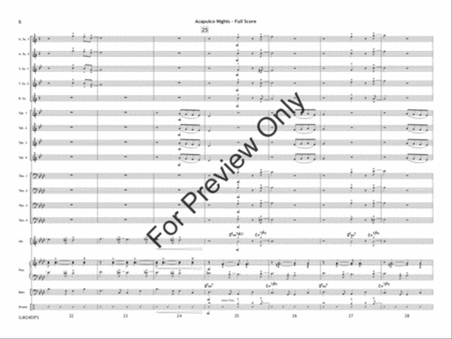 Acapulco Nights Acapulco Nights Jazz Ensemble scores gallery preview page 7