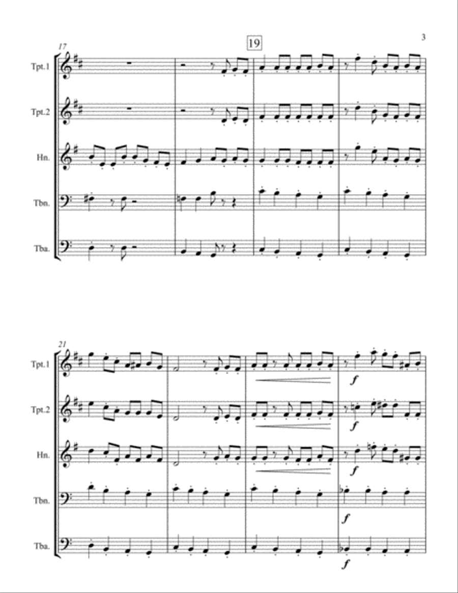 The Wells Fargo Wagon Horn scores gallery preview page 3