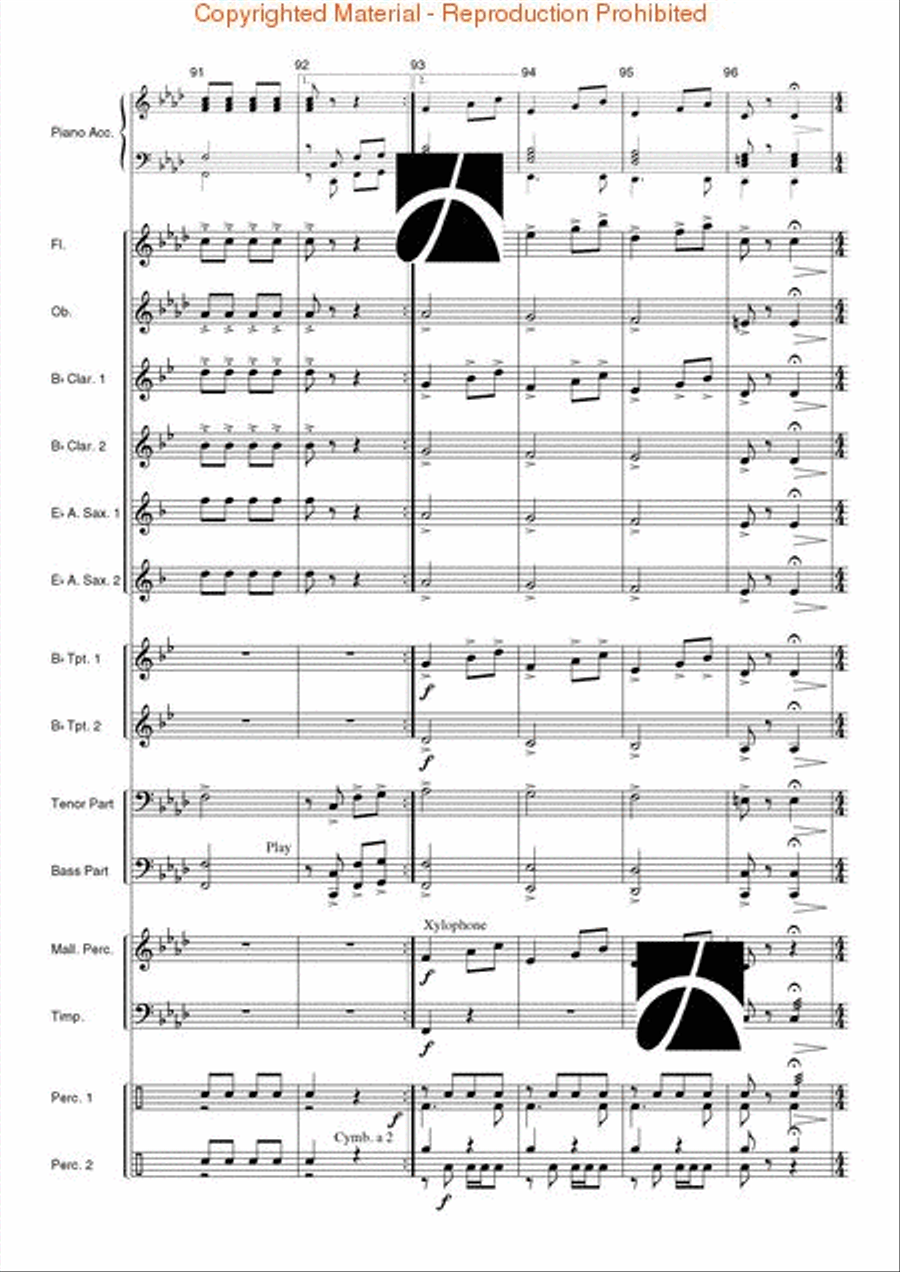 Spanish Overture Concert Band scores gallery preview page 16