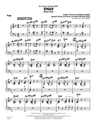 Sway (Quien Sera) - Piano