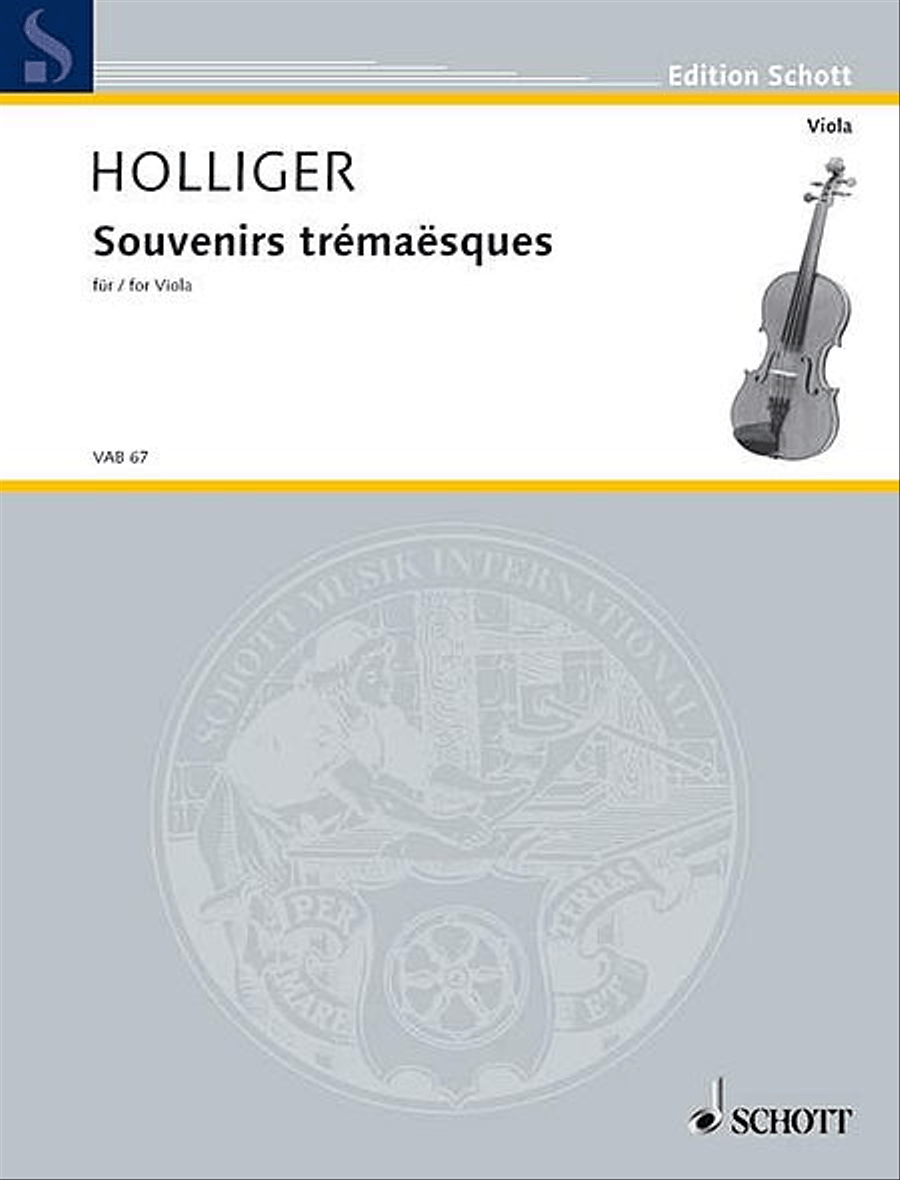Souvenirs Trémaësques Viola Solo scores gallery preview page 1