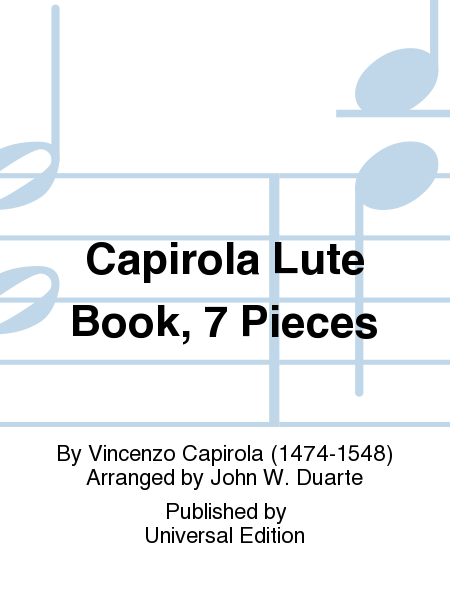 Capirola Lute Book, 7 Pieces