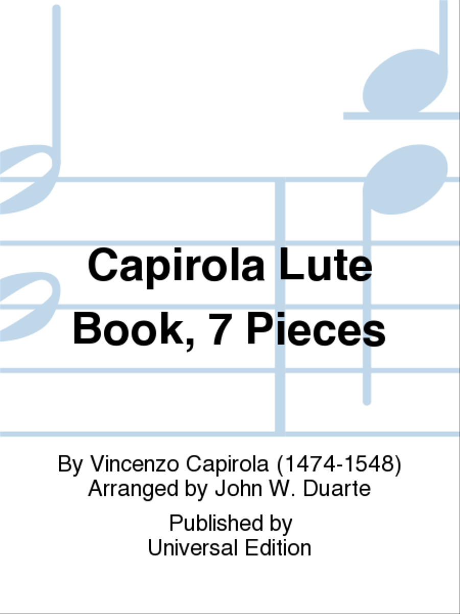 Capirola Lute Book, 7 Pieces Lute scores gallery preview page 1