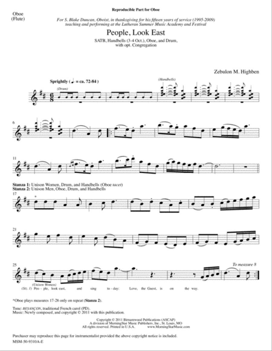 People, Look East Choir scores gallery preview page 6