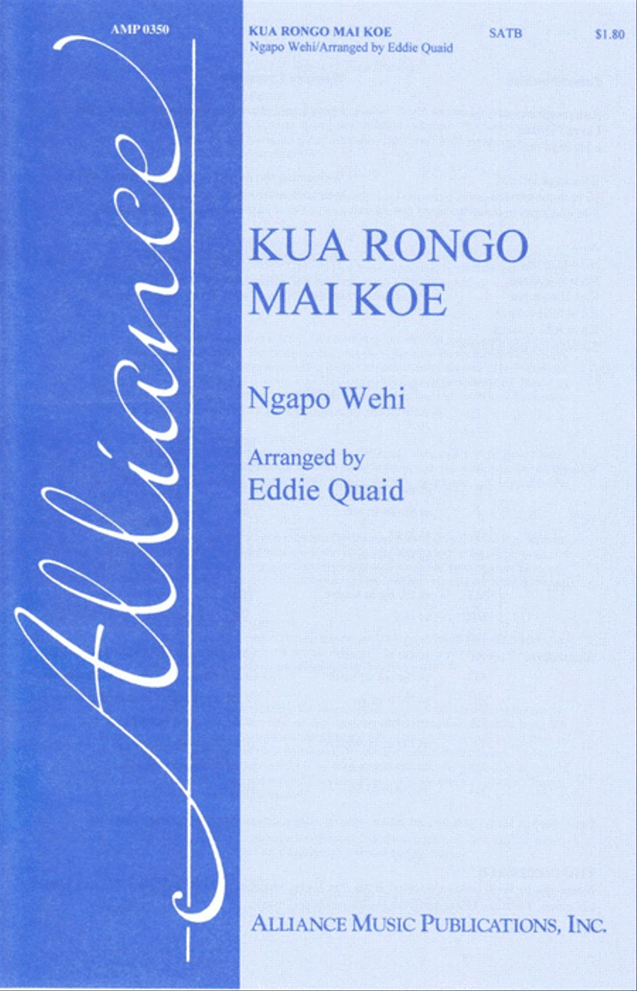 Kua Rongo Mai Koe 4-Part scores gallery preview page 1