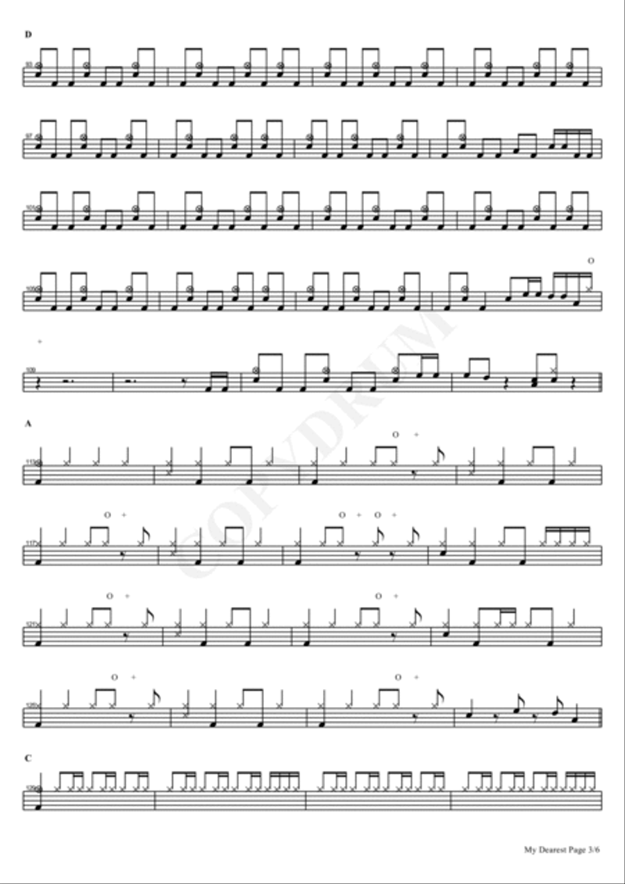My Dearest Drum Set scores gallery preview page 3
