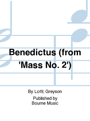 Benedictus (from 'Mass No. 2')
