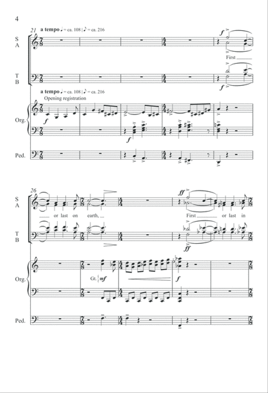 Great or Small 4-Part scores gallery preview page 4