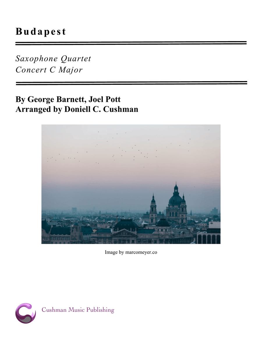 Budapest Saxophone Quartet scores gallery preview page 1