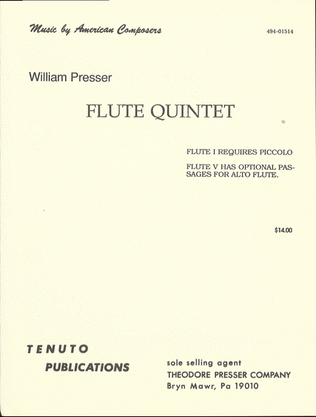 Book cover for Flute Quintet
