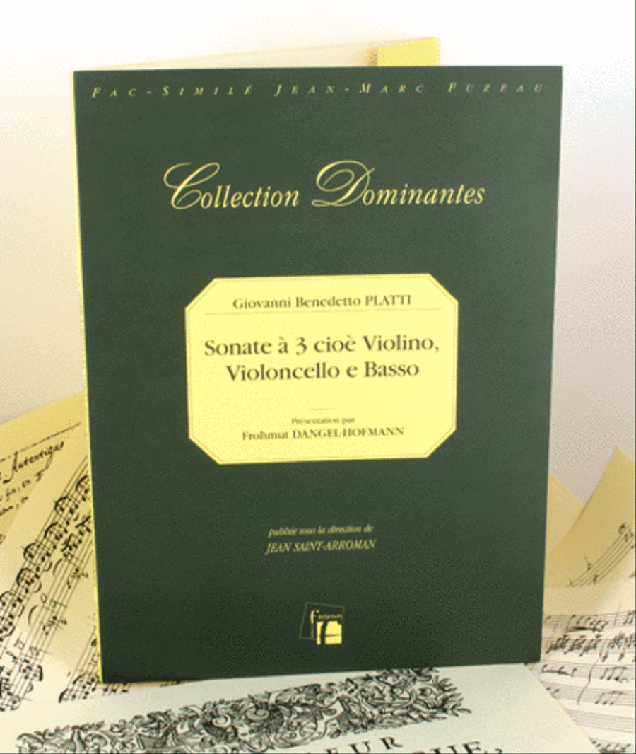 Sonate a 3 cioe Violino, Violoncello e basso (c. 1724/9) Cello scores gallery preview page 1