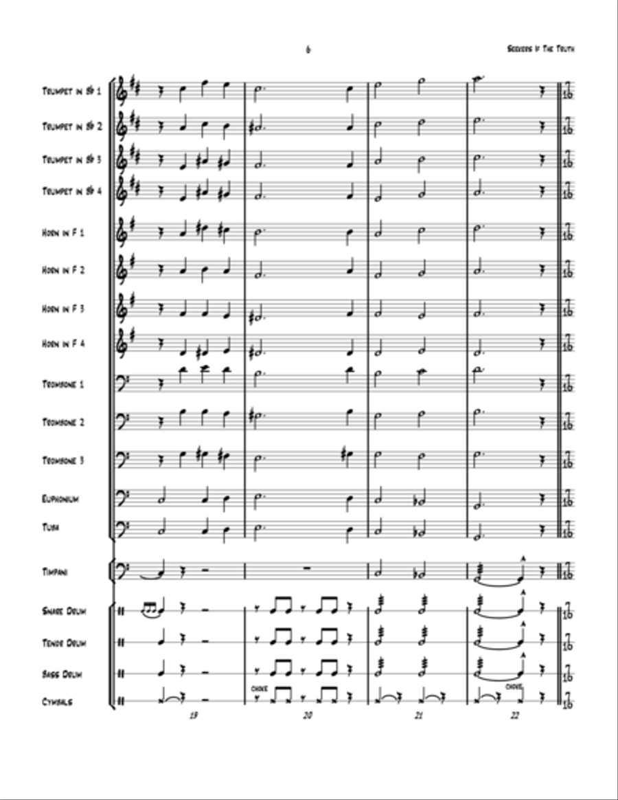 Seekers Of The Truth Seekers Of The Truth Percussion Ensemble scores gallery preview page 6