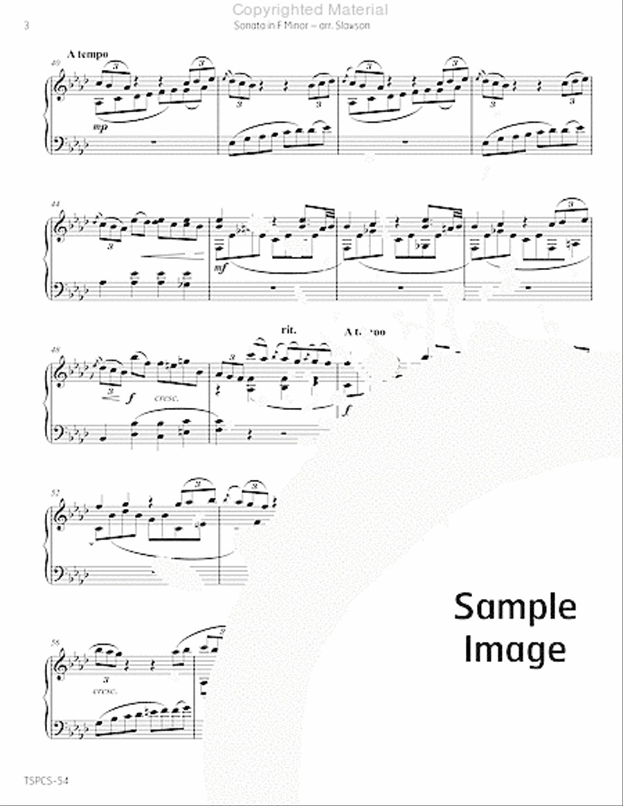 Sonata in F Minor Marimba scores gallery preview page 7