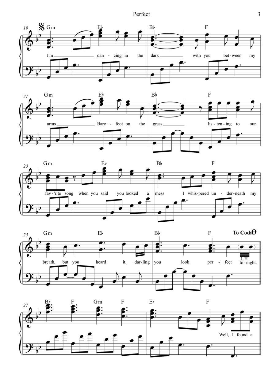 Perfect Piano, Vocal scores gallery preview page 3