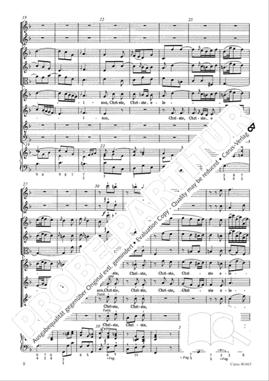 Mass in D minor (Missa in d) ATB scores gallery preview page 24