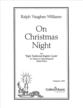 Book cover for Eight Traditional English Carols: On Christmas Night
