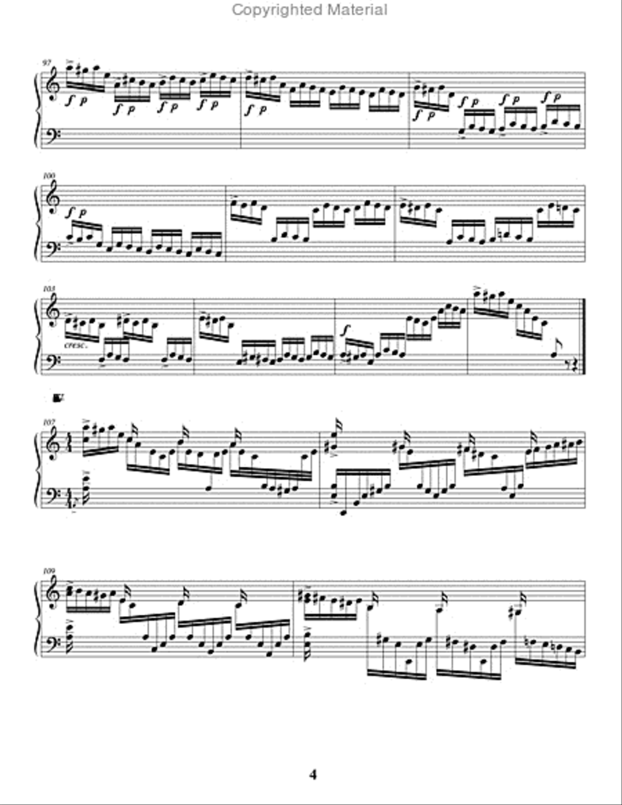 Variations on a Theme by Paganini Percussion Ensemble scores gallery preview page 5