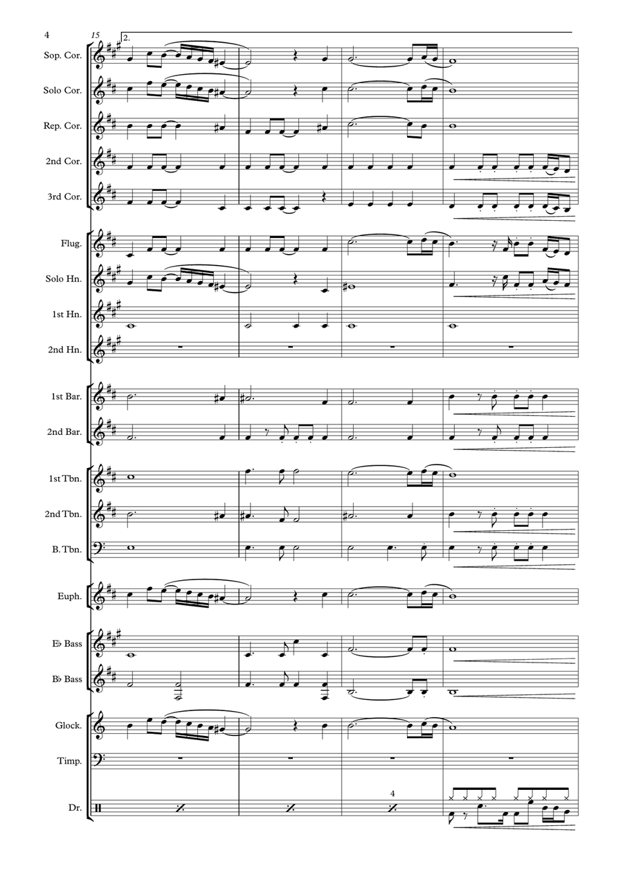 Now And Then Now And Then Brass Band scores gallery preview page 4