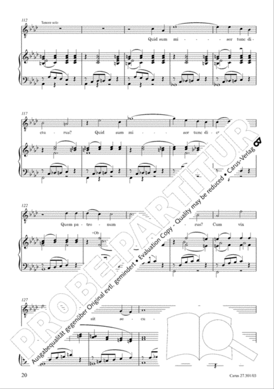 Requiem in F minor Requiem in F minor 4-Part scores gallery preview page 25