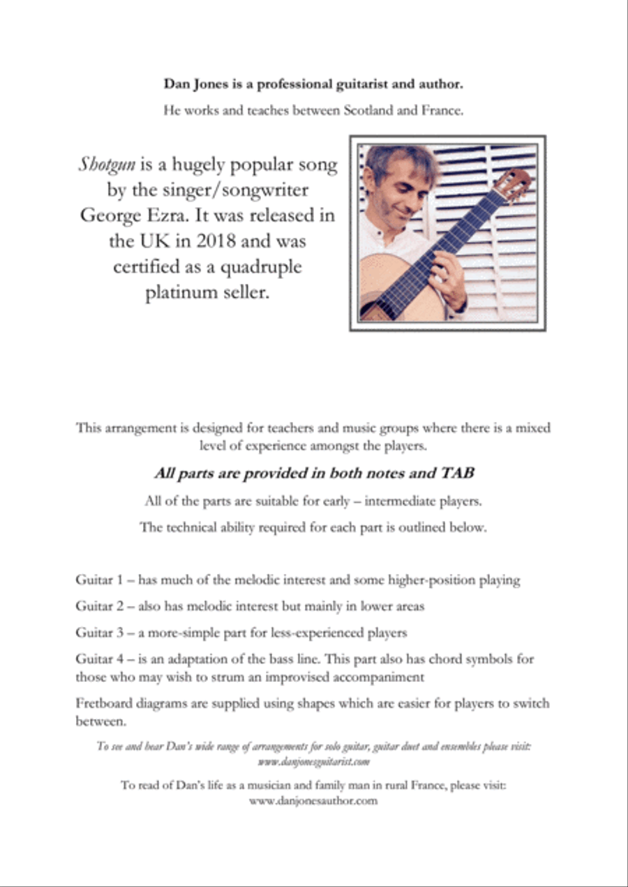 Shotgun Acoustic Guitar scores gallery preview page 1