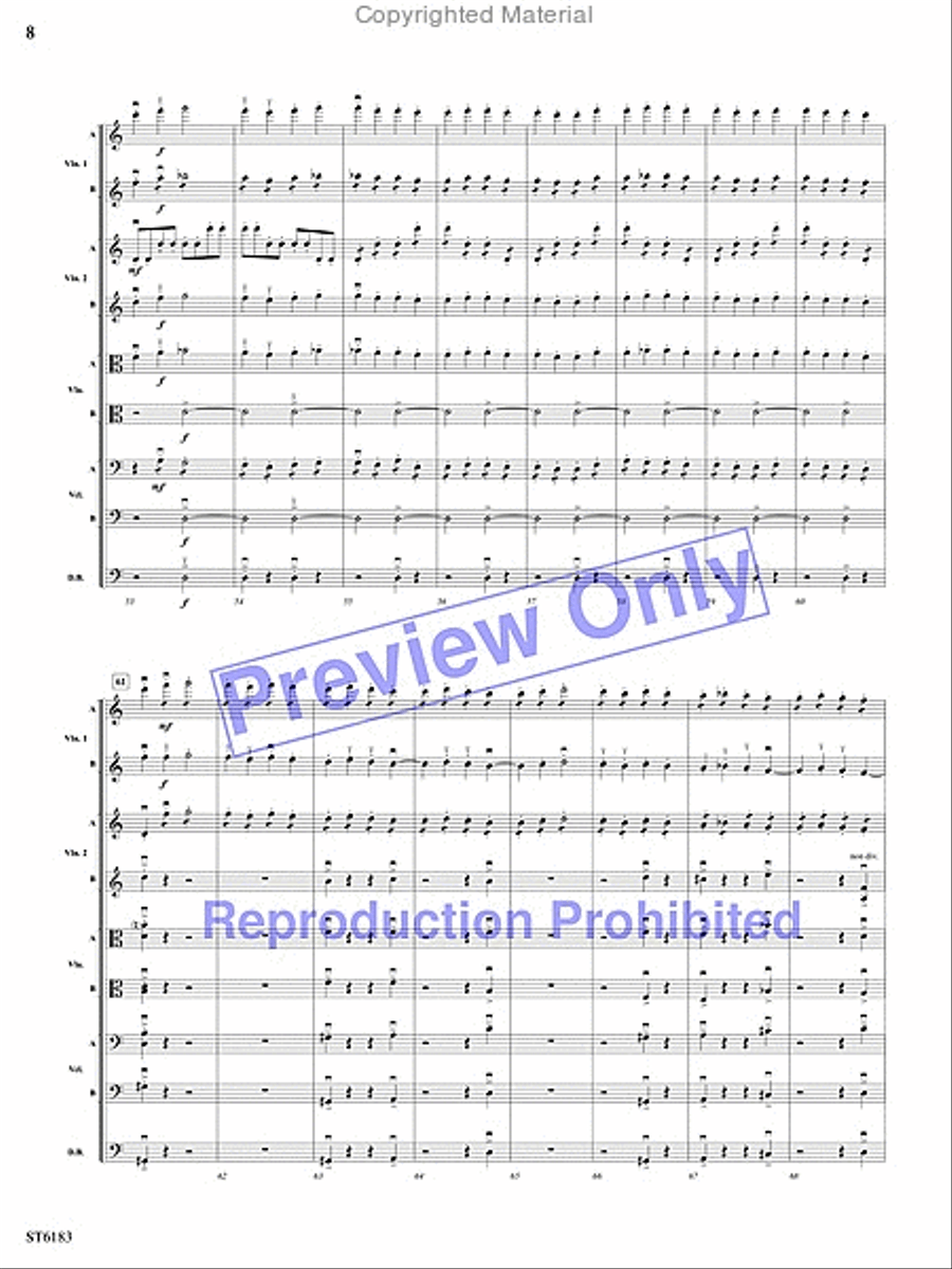Russian Easter Overture String Orchestra scores gallery preview page 7