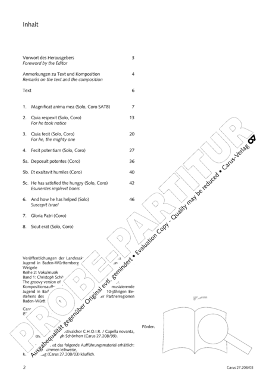 Magnificat 4-Part scores gallery preview page 3