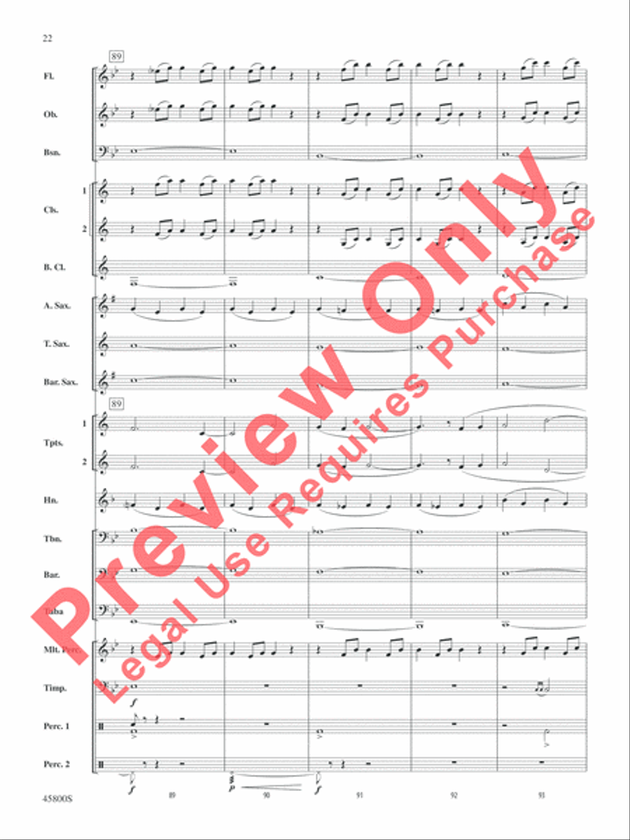 Suite from Fantastic Beasts and Where to Find Them Concert Band scores gallery preview page 23