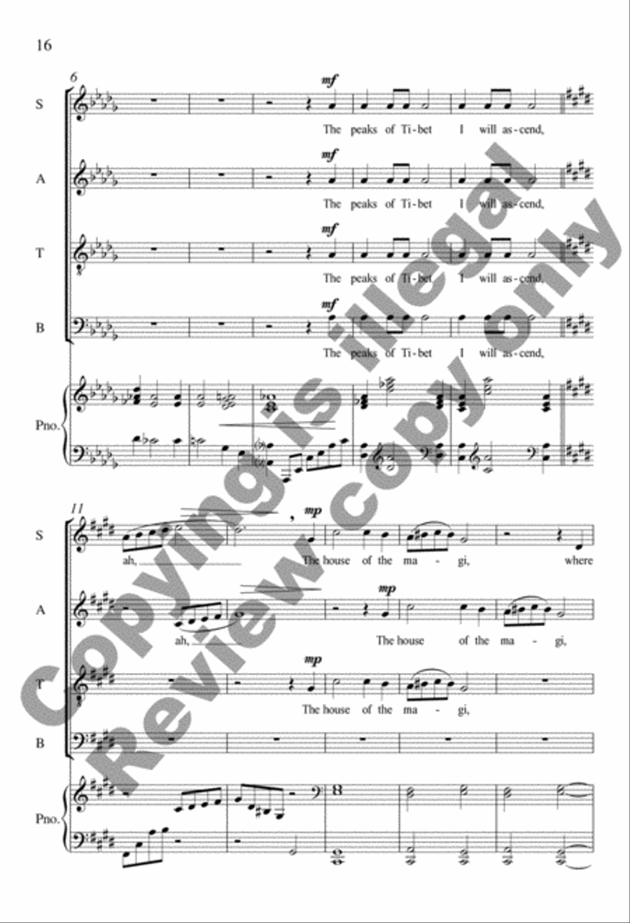 Dream 4-Part scores gallery preview page 9