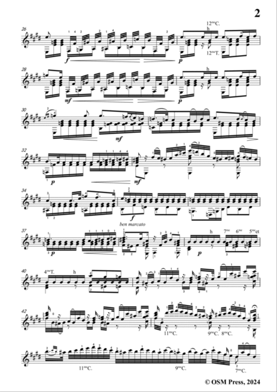 Coste-6 Pièces Originales,Op.53,for Guitar Acoustic Guitar scores gallery preview page 3