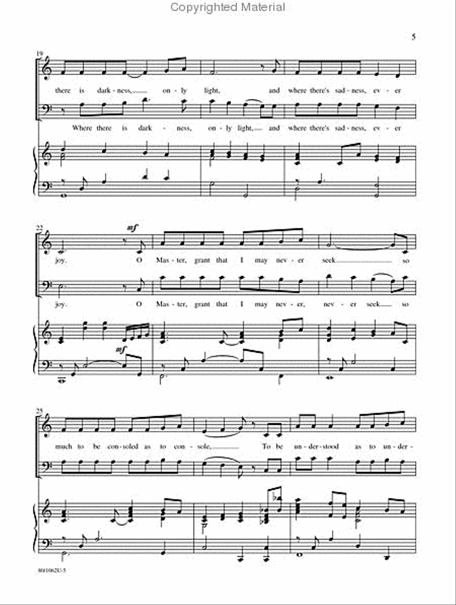 Make Me a Channel of Your Peace Vocal Duet scores gallery preview page 4