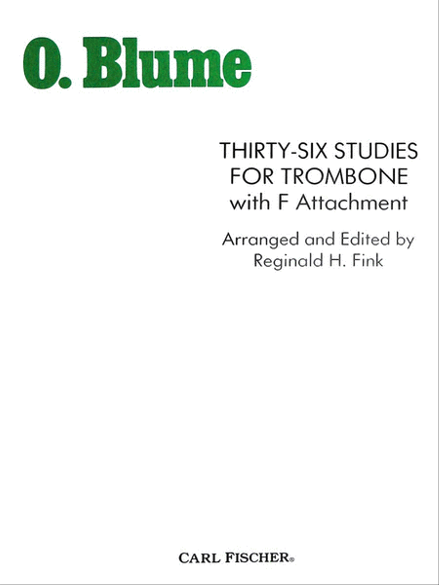 Thirty-Six Studies Trombone scores gallery preview page 1
