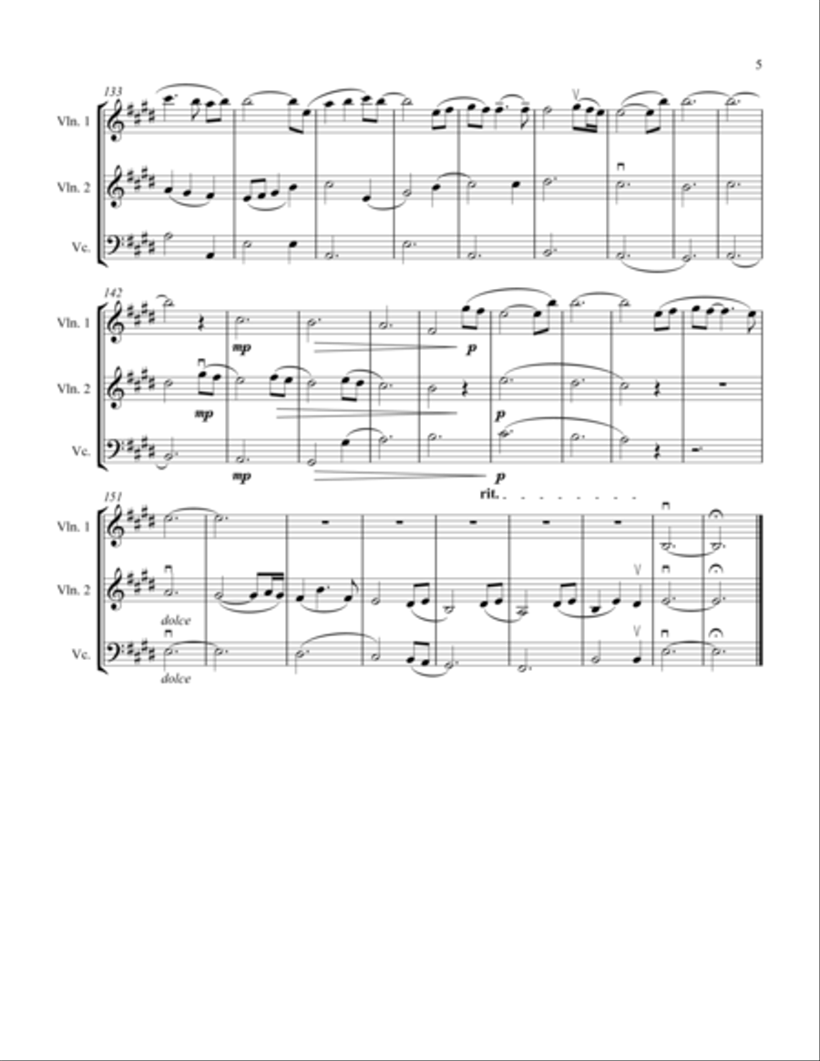 How Beautiful String Trio scores gallery preview page 6