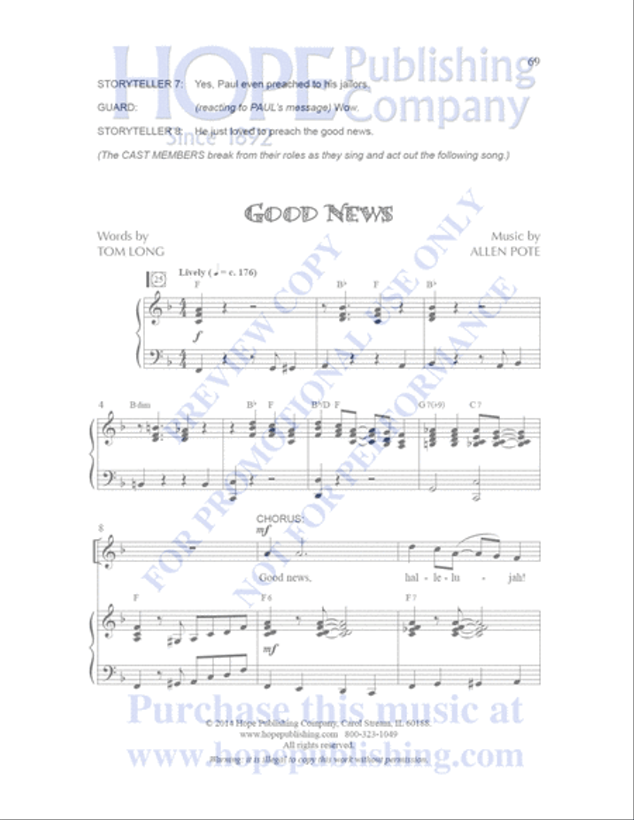 Sailor's Bible Sailor's Bible Children's Choir scores gallery preview page 70