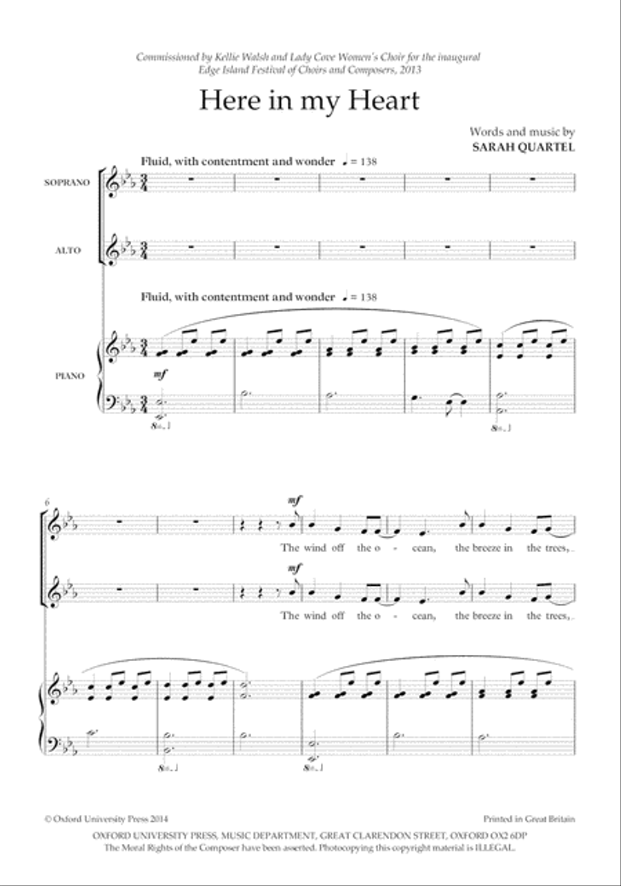 Here in my Heart Here in my Heart SSAA scores gallery preview page 2