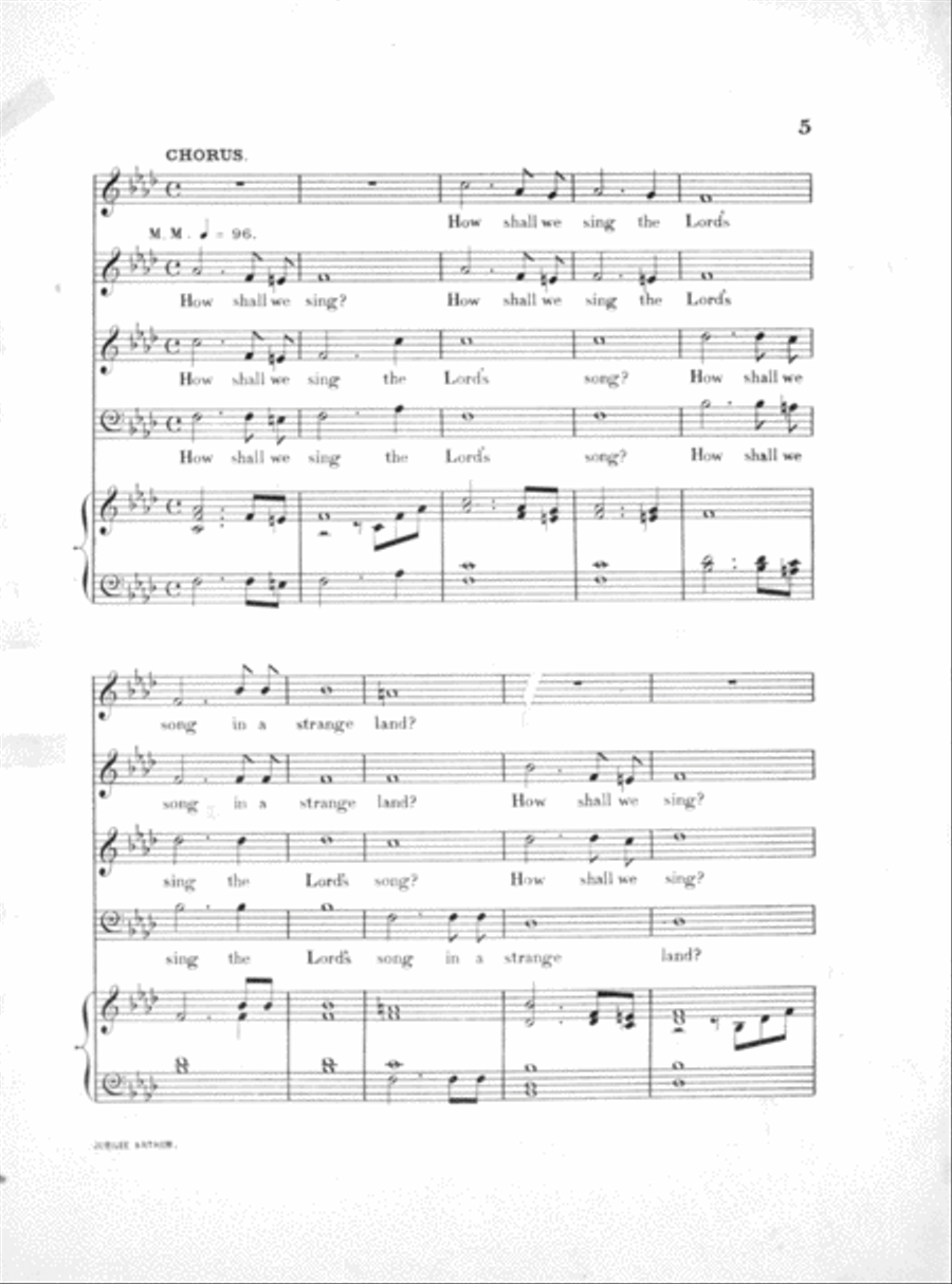 Jubilee Anthem for the Dedicatory Services of Jubilee Hall Voice scores gallery preview page 6