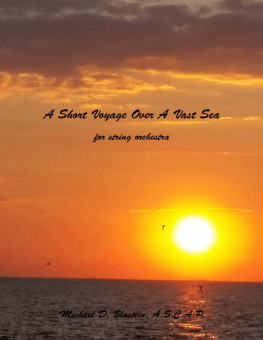 A Short Voyage Over A Vast Sea - Score Only String Orchestra scores gallery preview page 1