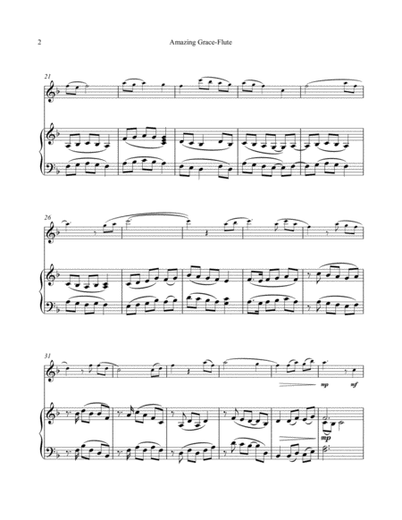 Flute - "Amazing Grace" Theme and Variations image number null