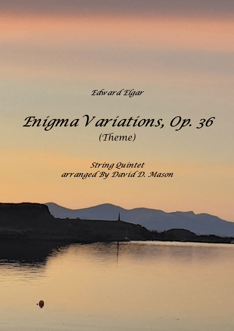 Enigma Variations, Op 36 (Theme) String Orchestra scores gallery preview page 1