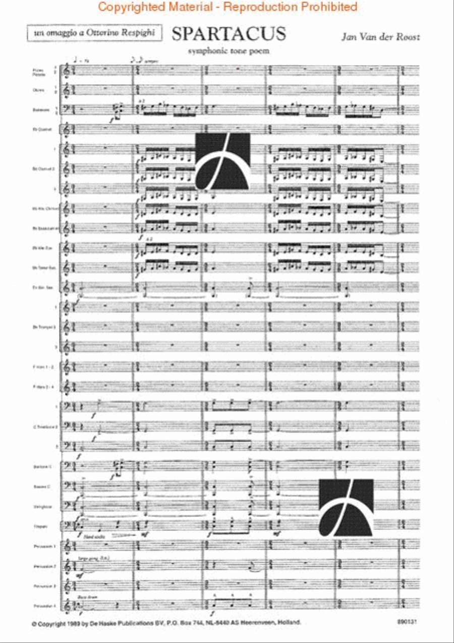 Spartacus Spartacus Concert Band scores gallery preview page 2
