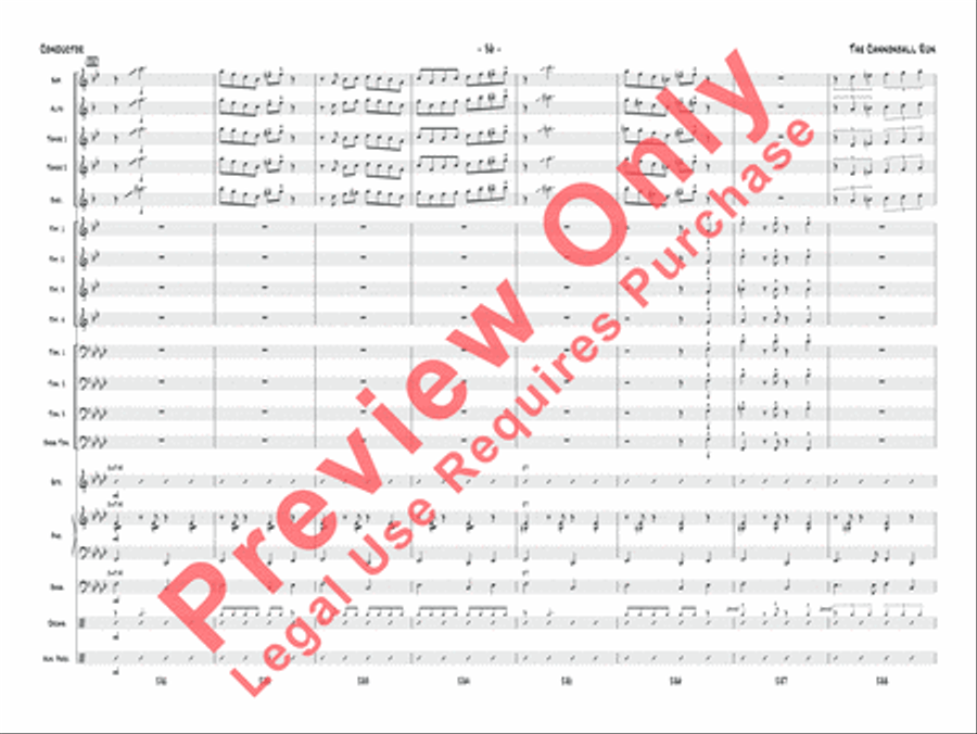The Cannonball Run Jazz Ensemble scores gallery preview page 37