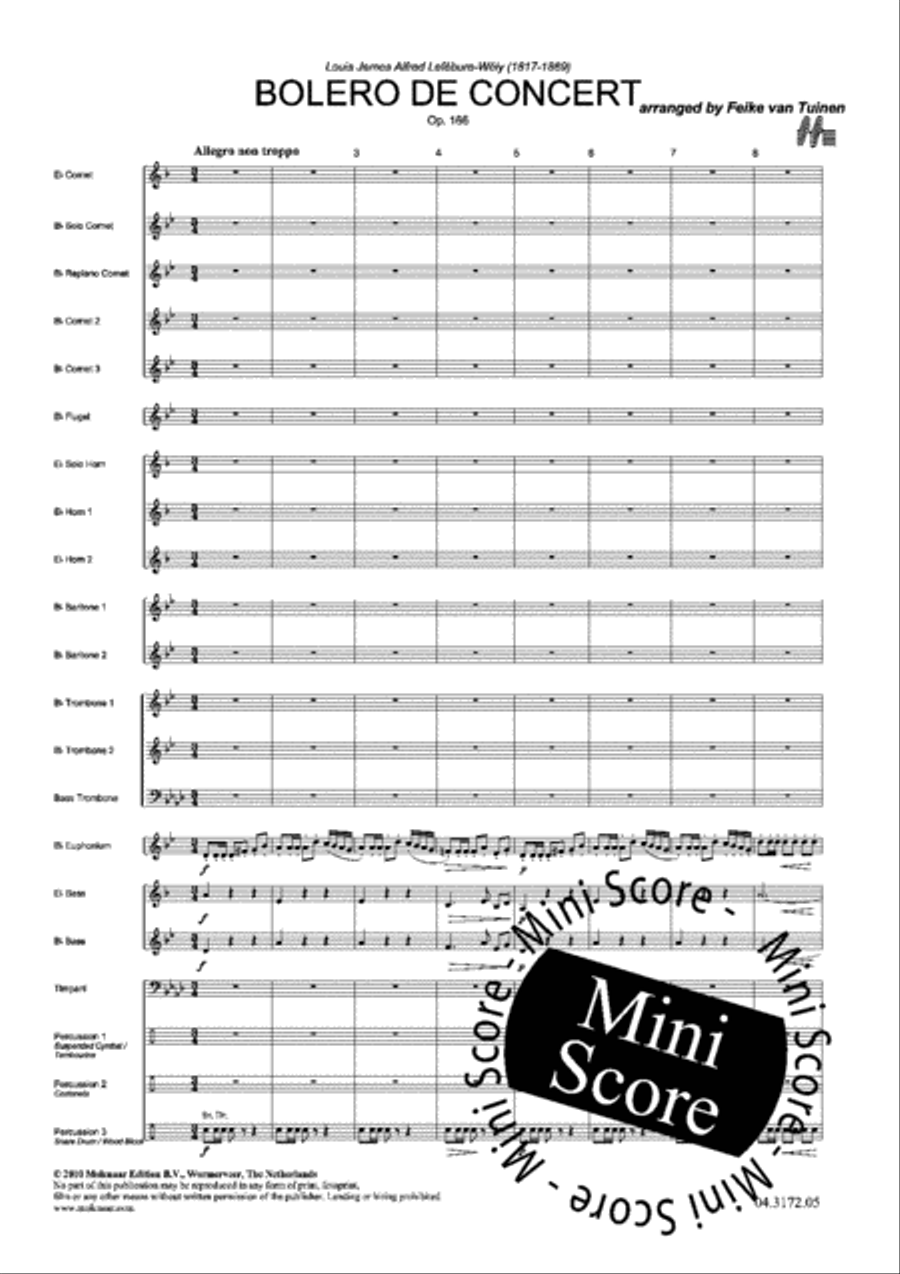 Bolero de Concert Brass Band scores gallery preview page 7