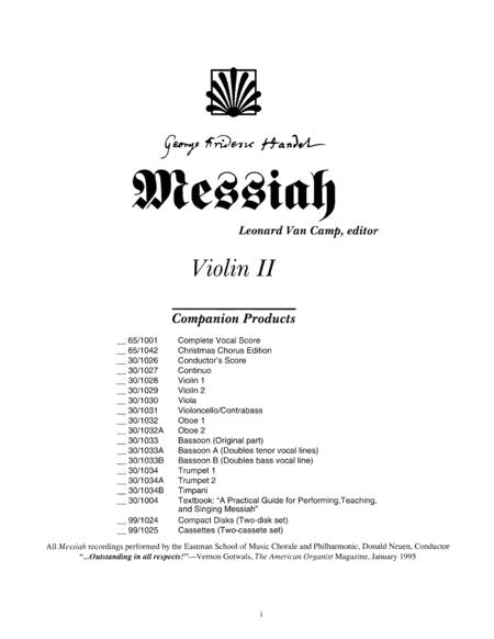 Messiah - Violin II