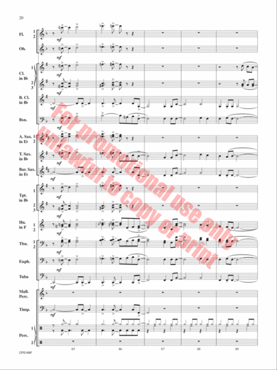 Home For the Holidays Home For the Holidays Concert Band scores gallery preview page 21