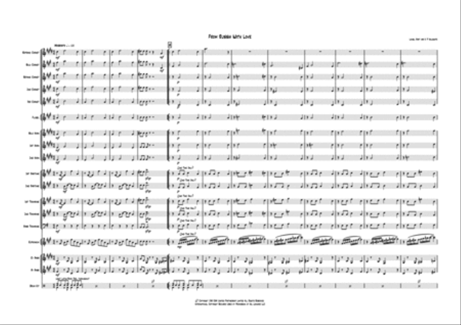 From Russia With Love Brass Ensemble scores gallery preview page 1
