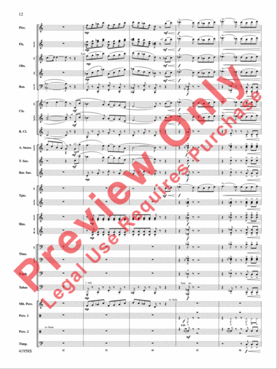 God's Country Concert Band scores gallery preview page 13